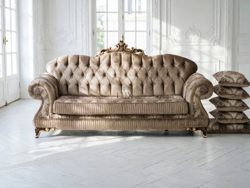 MONARCH LUX Диван 3-х местный. Размеры 256х100х128